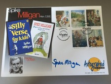 GB STAMPS RARE LTD EDN FIRST DAY COVER 1997 ENID BLYTON SIGNED SPIKE MILLIGAN