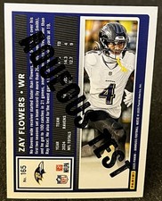 2025 Panini Donruss Zay Flowers #165 Aqueous Test Baltimore Ravens