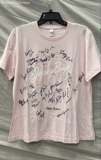 Jersey Boys The Musical Cast Signed Autographed Promo T Shirt Sz XL