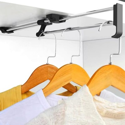 Closet Pull Out Pull Out Shoe Rack for Closet with Screws Retractable Wardrobe