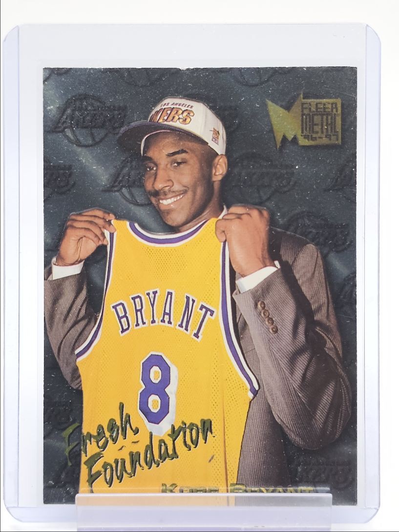 KOBE BRYANT 1996-97 FLEER METAL ROOKIE FRESH FOUNDATION LAKERS #137 RC Q6233