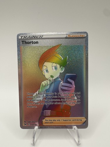 Pokémon Thorton TCG 210/196 Sword & Shield Lost Origin Rainbow