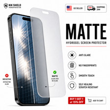 Anti-Glare Matte Soft Screen Protector For iPhone 17 16 15 14 13 12 Pro Max Plus