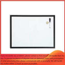 U Brands 17"x23" Wood Frame Dry Erase Board Black