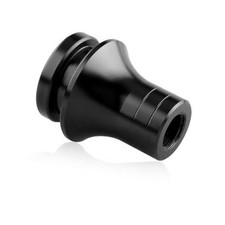 Car Shift Knob Boot Retainer, M12 1.25 Aluminum Manual Gear Shifter Lever Black