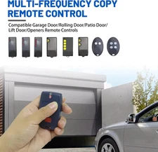 1 PC Garage Door Remote For All Rolling Mitto 2 Blue 2-button,no logo,433Mhz