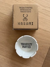 Wacko Maria The Guilty Parties Ceramic Ash Tray - White / Black - Paradise Tokyo