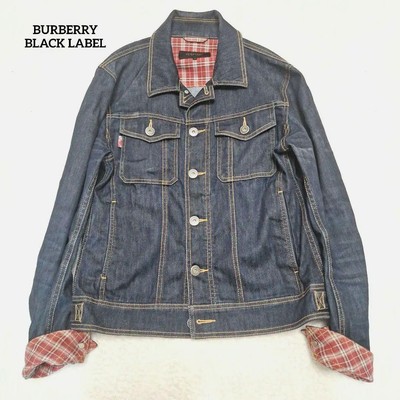 Burberry Black Label Denim Jacket G Jean Check M | eBay 