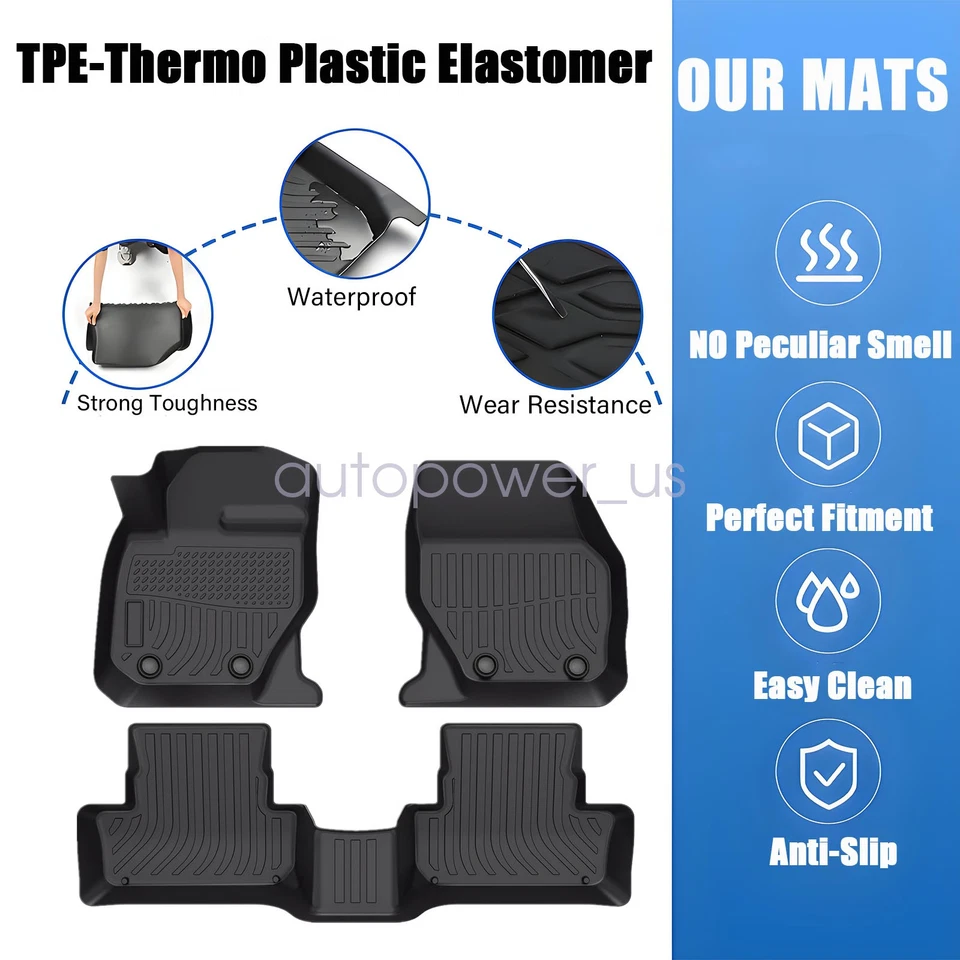 Alfombrillas forros TPE para Volvo XC60 2010 2011-2017 modelo 3D delanteras y traseras 3 piezas Foto 3 de 4