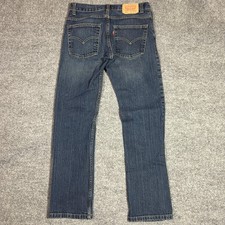 Levi's 511 Slim Jeans Boys 16 Regular 28x28 Blue Stretch Straight Leg Denim