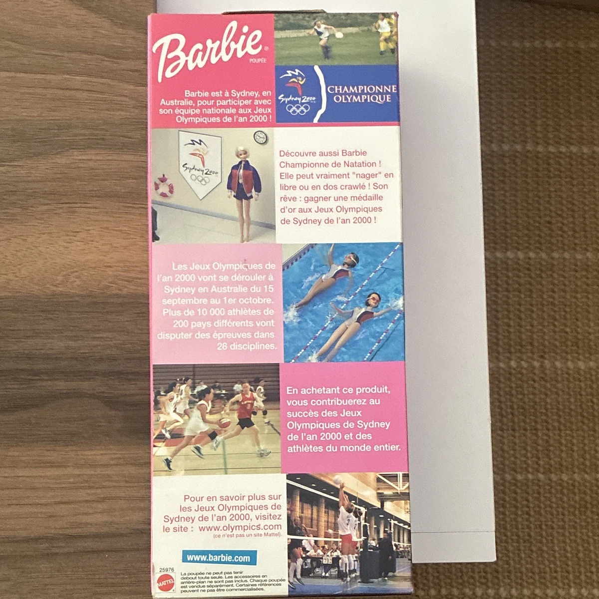 Mattel Barbie Campeona Olímpica Sydney 2000 25976 con accesorios