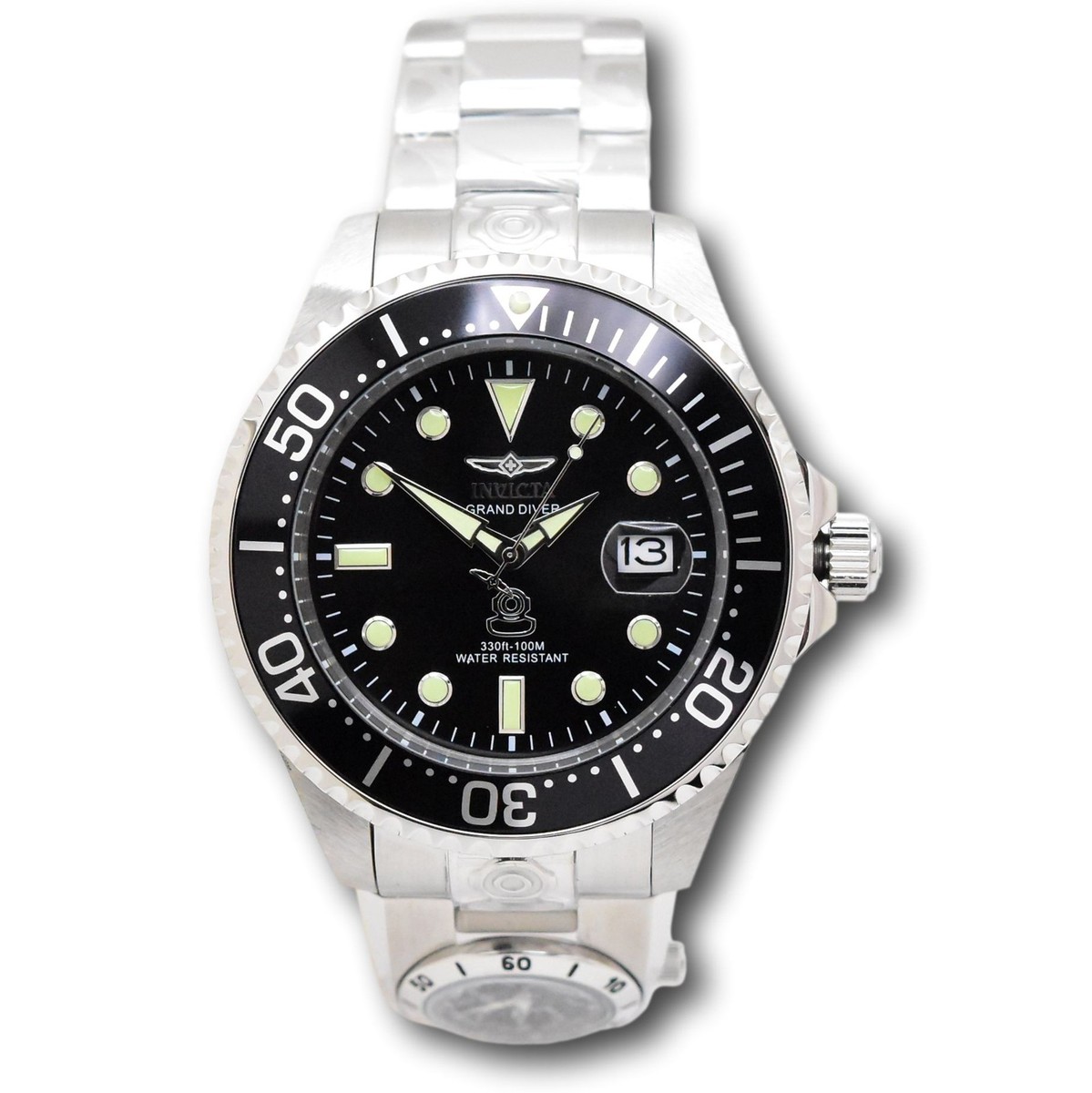 INVICTA GRAND DIVER 自動巻き コンビ 200M防水 Invicta Grand Diver