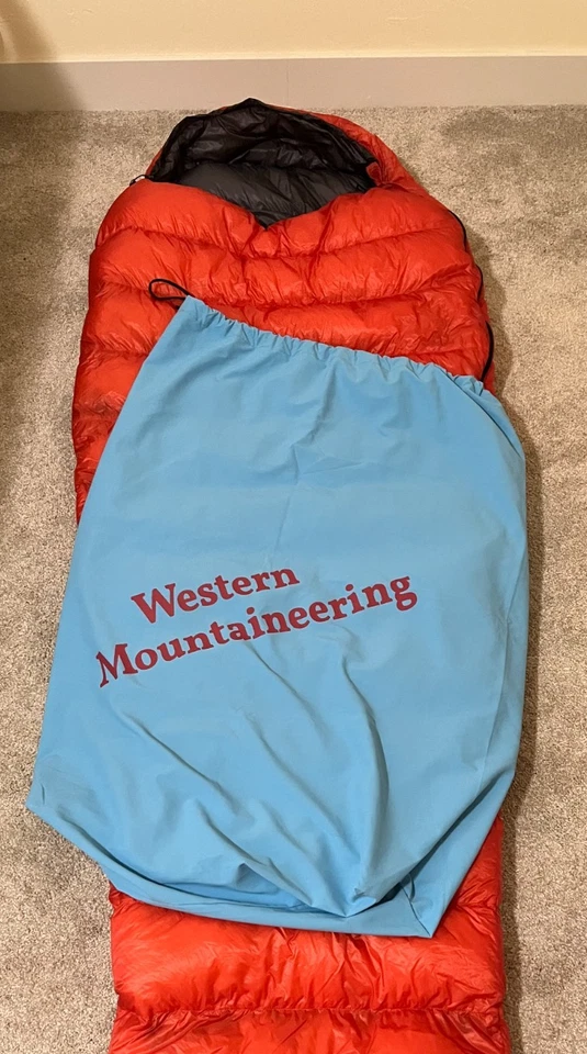 Saco de dormir Western Mountaineering Fly Lite, 6', cremallera izquierda, nunca usado Foto 3 de 4