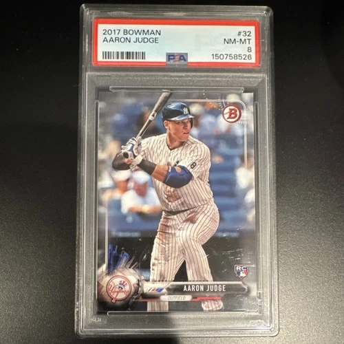 2017 Bowman Aaron Judge Rookie Card #32 PSA 8 New York Yankees MLB