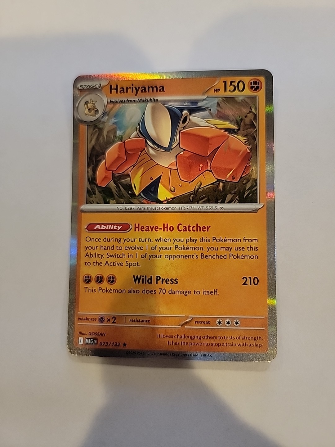 Hariyama 073/132 Me01: Mega Evolution Holo