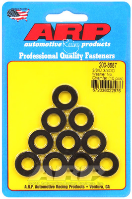 #ad #ad ARP 200 8687 3 8 Id 3 4 Od Black Washers $13.58