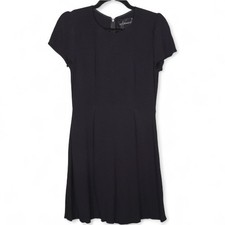 Reformation Womens Mini Dress Size S Black Short Sleeve Cocktail Made in USA