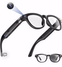 Smart Glasses Photo Video Recording AI Translation 8MP Camera WiFi Bluetooth-Com