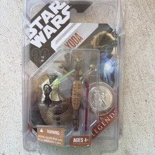 Star Wars 30th Anniversary Saga Legends Yoda Action Figure New MOC Coin 2007