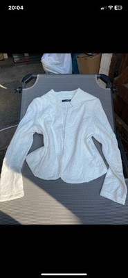 My own damen blazer leichte jacke cardigan weiss creme gr 40