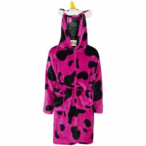 WSLCN Fille Chemise De Nuit Filles à Manches Longues En Coton Printemps Automne Enfant Mignon Pyjama Robe De Nuit Nuisette Vêtement De Nuit Sleepwear, C, 7-8 Ans