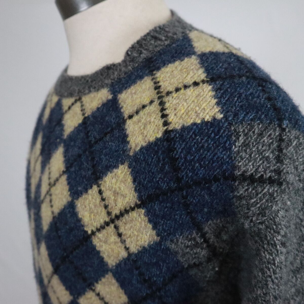 Geoffrey Beene Sweater Mens Large Lambs Wool Pullover Argyle Geoffrey Beene Sweater Mens Large Lambs Wool Pullover Argyle