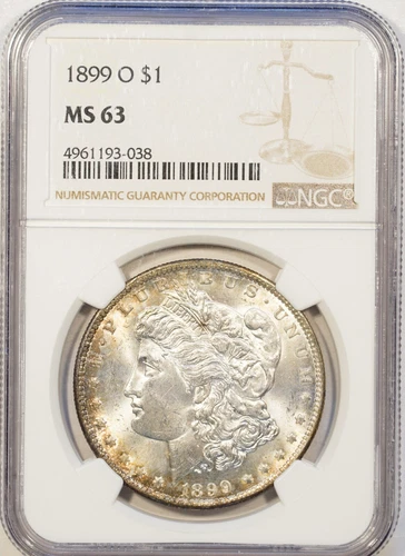 USA 1899-O Morgan Silver Dollar MS63 NGC