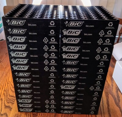 Lot of 10 Empty Bic Lighter 50 Ct. Display Trays-  Black