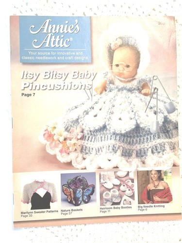 Revistas Annie's Attic 2006 Lote de 2 diseños de costura y artesanía de ganchillo usados - Imagen 5 de 7