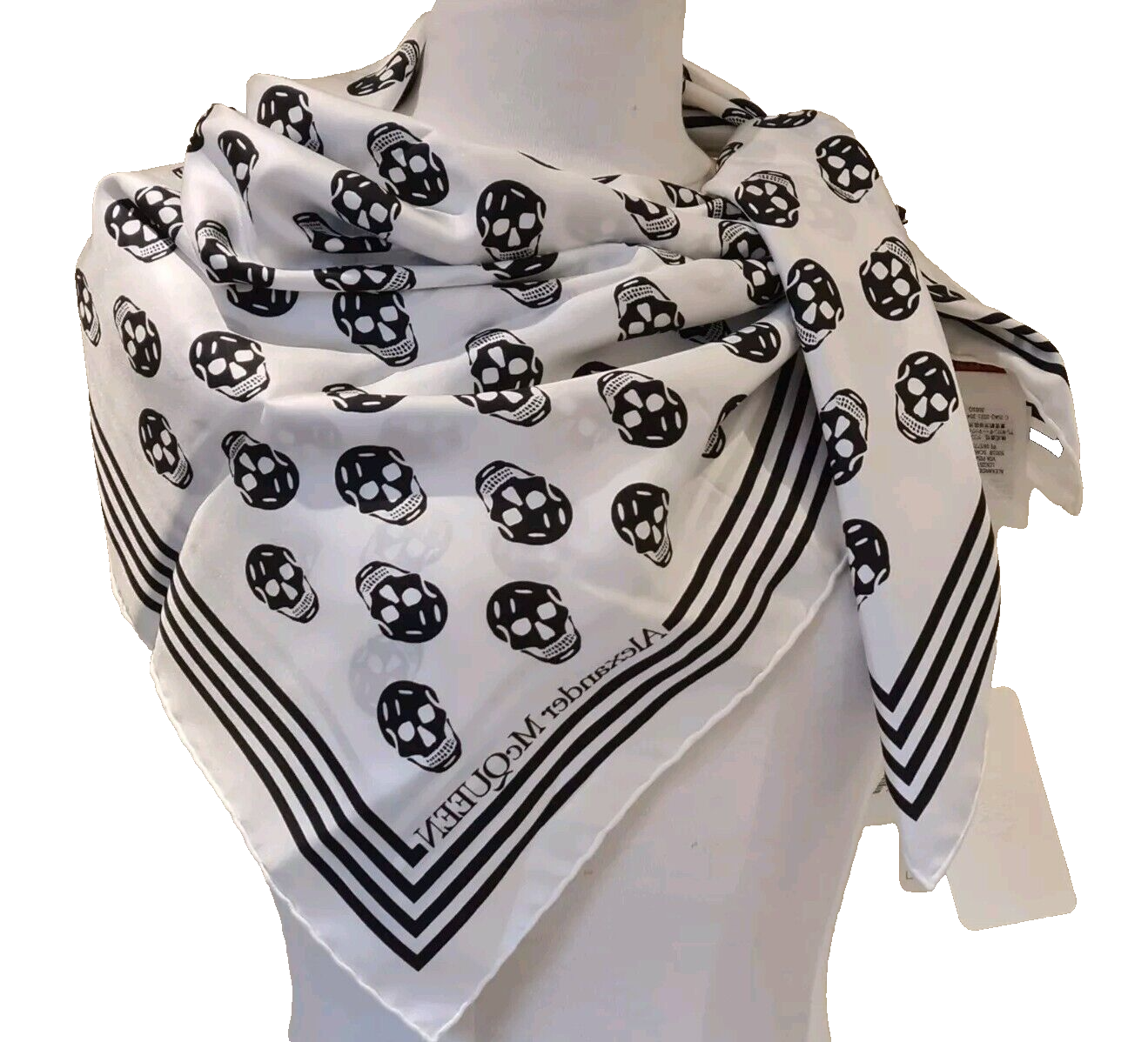 Alexander Mcqueen Sciarpa Con Teschio Sciarpa Con Stampa Teschio