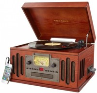 Portable Musician Turntable, Radio Cd Player Cassette Stereo Speakers Home Decor on sale Portable Musician Turntable, Radio Cd Player Cassette Stereo Speakers Home Decor on sale