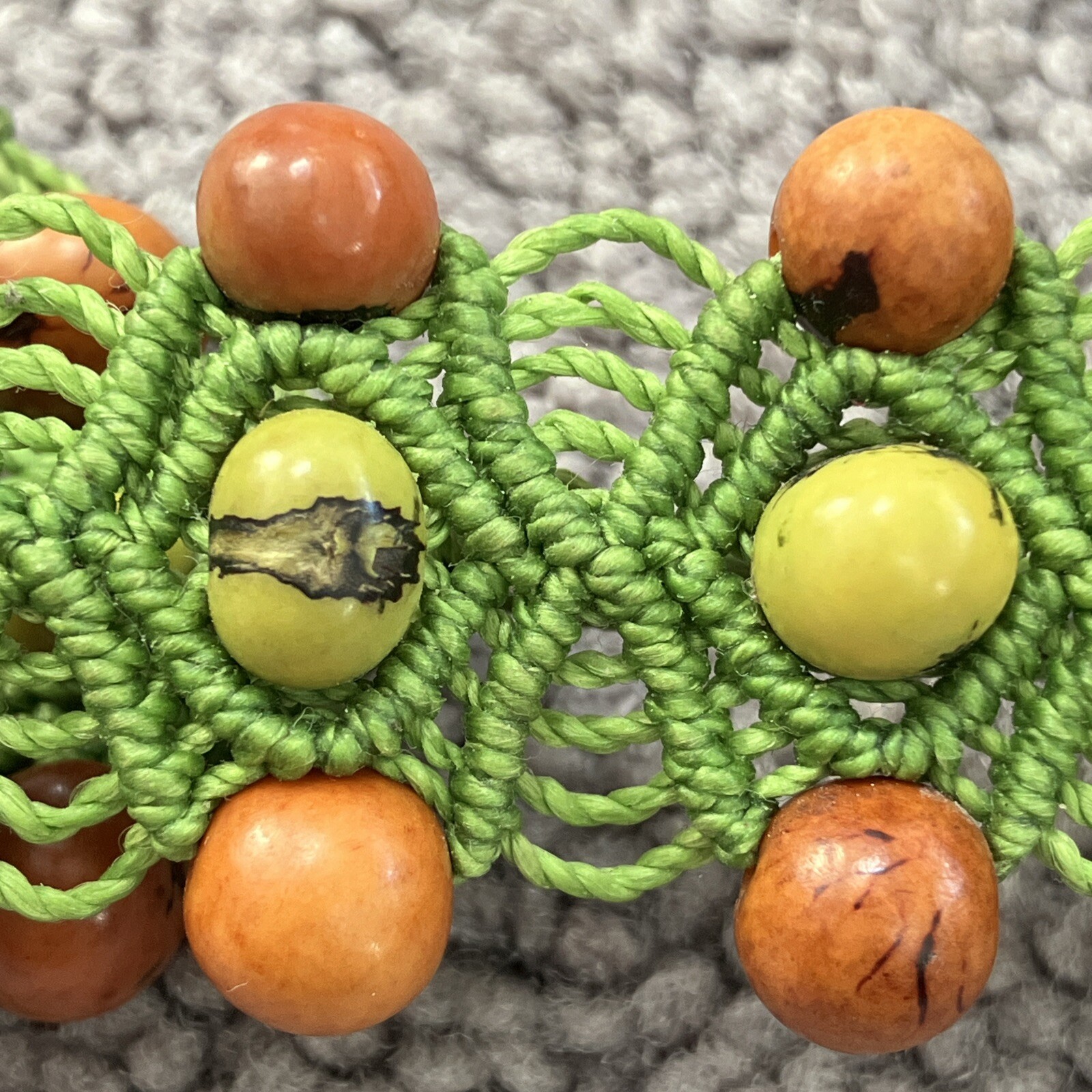 HANDMADE MINI MACRAME TYPE BEADED ADJUSTABLE BRAC… - image 15