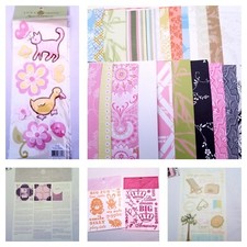 Anna Griffin Scrapbook Paper Sticker LOT Charlotte Lulu Dorothy Maime Mackenzie