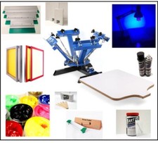 4 COLOUR SCREEN PRINTING KIT | COMPLETE T-SHIRT 4/1 Printing Press Kit