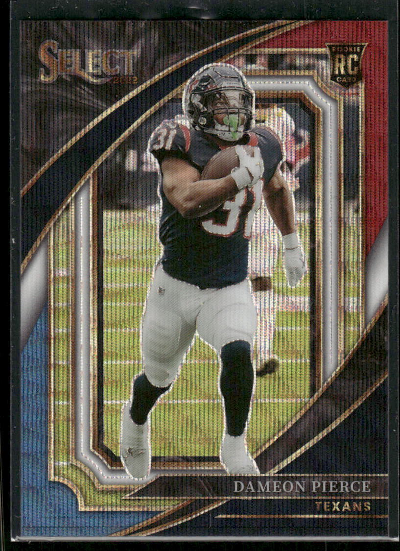 #345 Dameon Pierce 2022 Panini Select #/149 Rookie Tri-Color Prizm