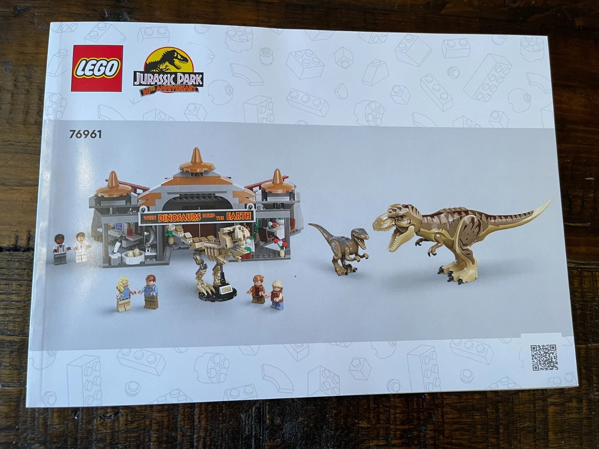 LEGO Jurassic Park Visitor Center: T. rex & Raptor Attack 76961 Buildable  Dinosaur Toy, Gift for Teens and Kids Aged 12 and Up, Including a Dino