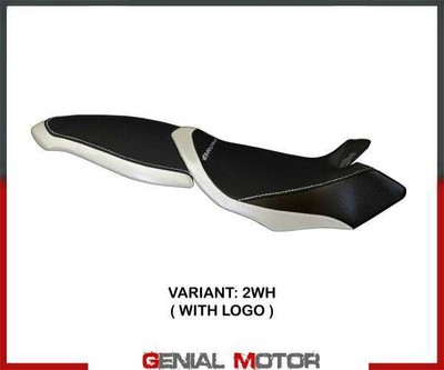 Nami 2 White WH Saddle Coating + T.I. Logo MV Agusta Brutale 990R 2007>2015