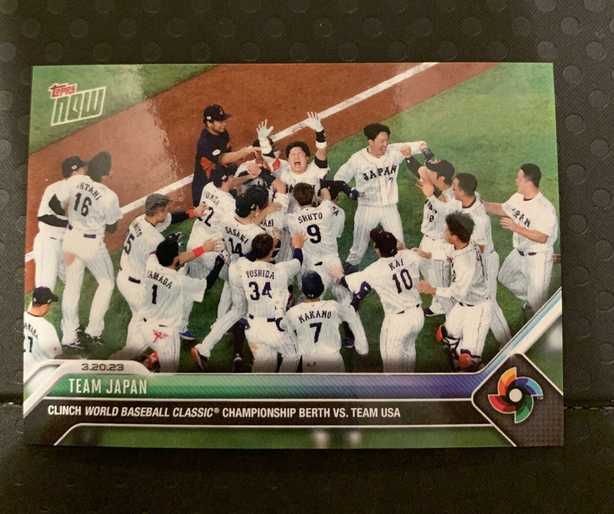 Team Japan - 2023 World Baseball Classic TOPPS NOW Card WBC Team Japan - 2023 World Baseball Classic TOPPS NOW Card WBC