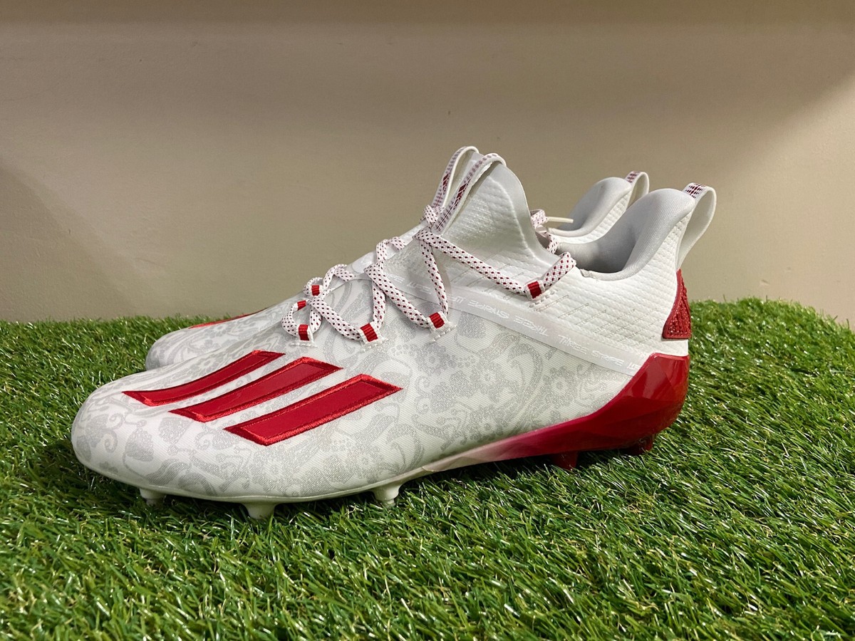 Adidas Adizero Football‎ Cleats Mens 10.5, 13. Red New Reign Young King FU6708. Adidas Adizero Reign Young King Football Cleats Size 13  main image 3