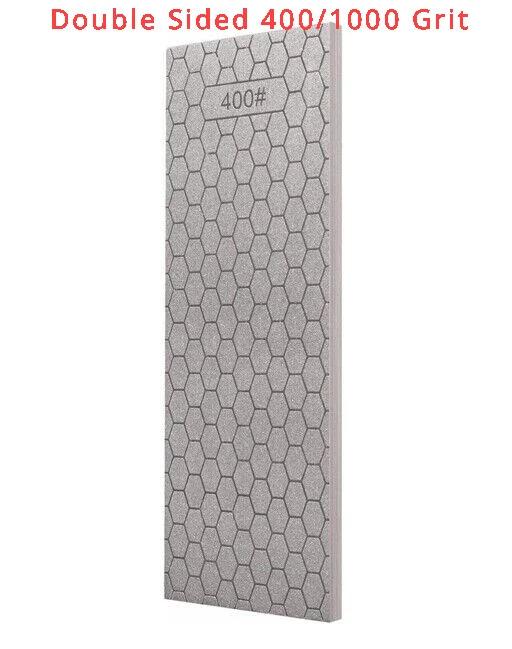 8" x 3" Double-Sided Diamond Bench Stone 400# 1000# Grit Kit Sharpening Stone