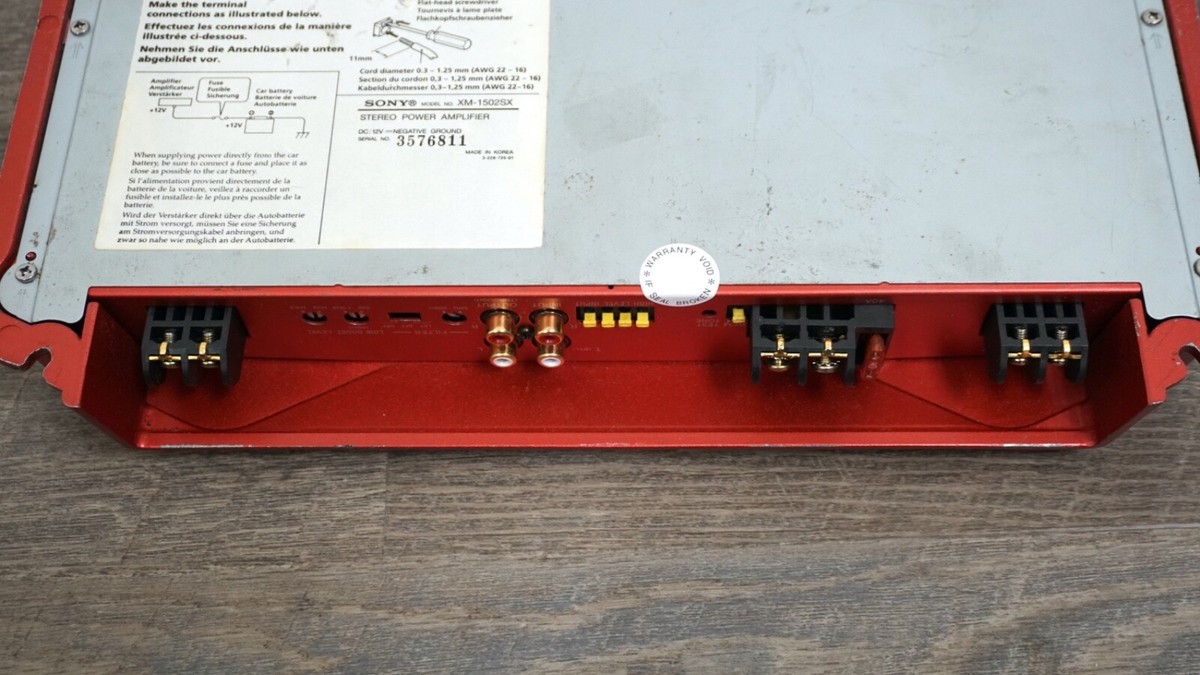 SONY Xplod 760W 2/1 Channel Mobile Audio Power Amplifier XM-1502SX