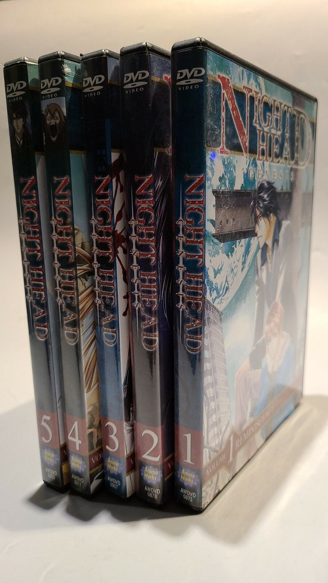 Night Head Genesis - Vol 1,2,3,4,5 - Complete Collection Anime DVD