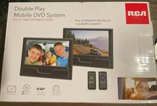Brand New RCA Double Play Mobile DVD System Two 9 inch Screens With Remotes