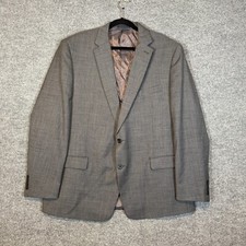 Lauren Ralph Lauren Blazer Gray Mens 48 L Wool Shoulder Pads Sports Coat