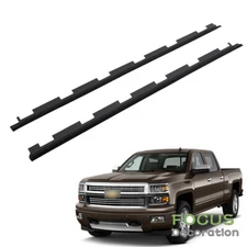 For Chevy GMC Pickup Truck Pair Set Outer Front Window Sweep Weatherstrip Seal