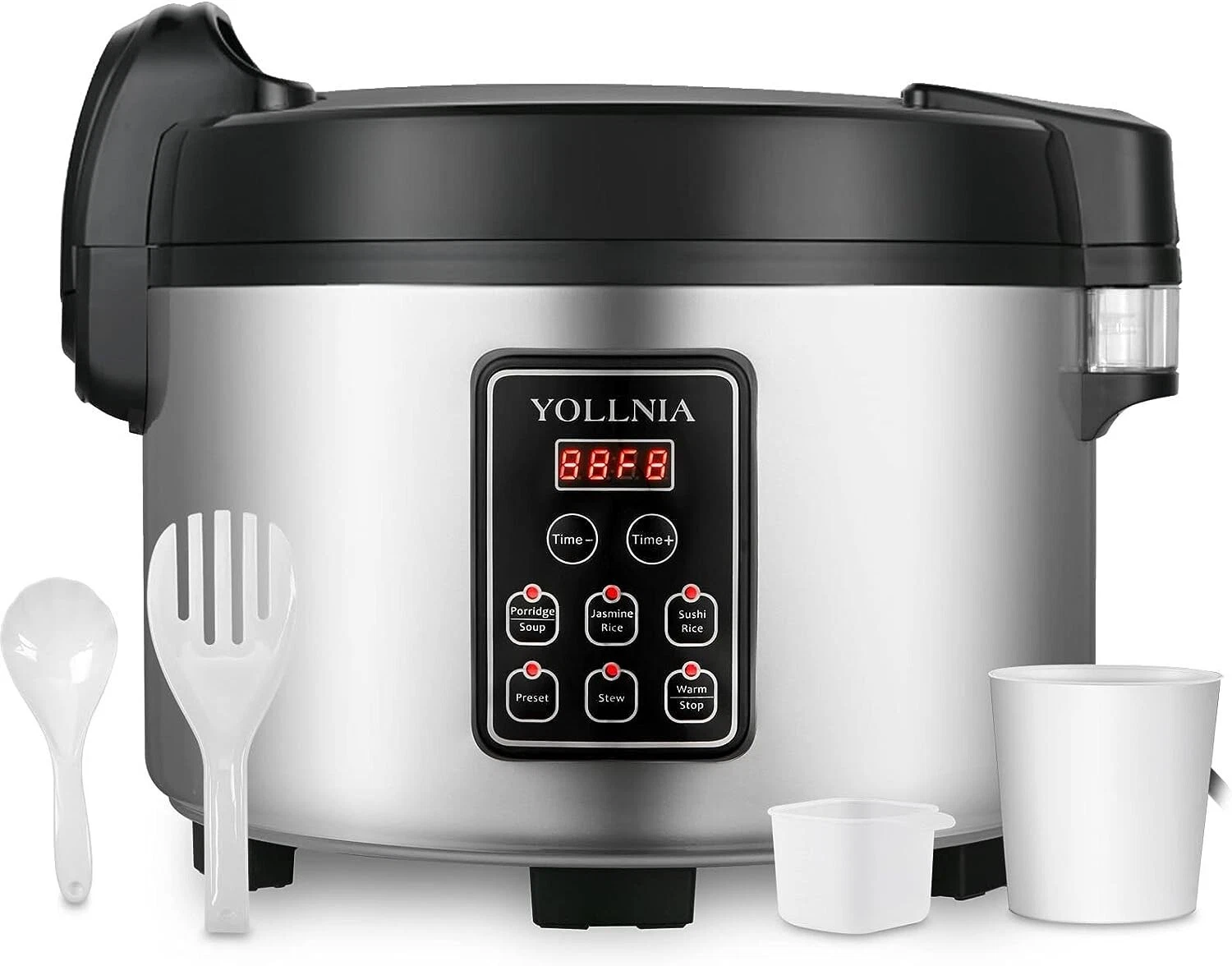 YOLLNIA COMMERCIAL RICE COOKER / WARMER 13.8QT/65 CUPS COOKED RICE 1350W
Opens in a new window or ta