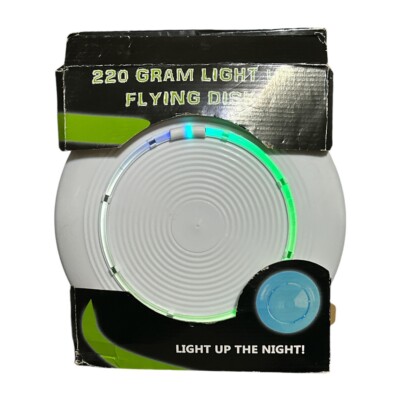 10.75'' LED 220 Gram Light Up Flying Disc Red Green Blue