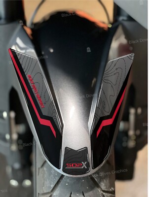 Front mudguard protection resin stickers compatible with Benelli TRK 502 X