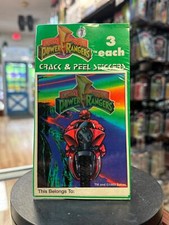 Crack  Peel Stickers Vintage MMPR Power Rangers, Bandai 