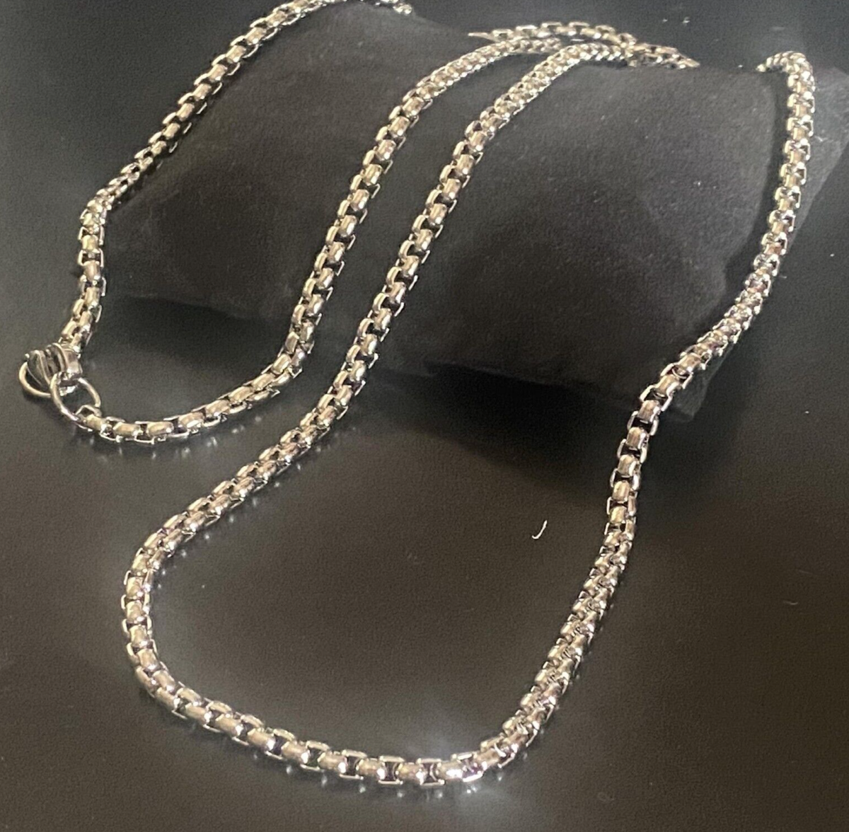 Collana Snake In Acciaio Inox - Catenina 3mm Uomo Donna 40-60 Cm